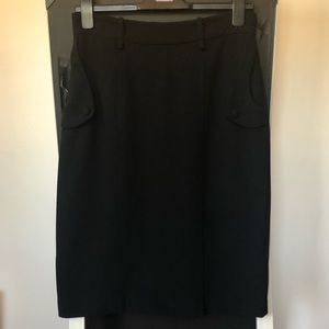 Black hālo pencil skirt